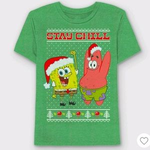 SpongeBob and Patrick Stay Chill Christmas T-Shirt